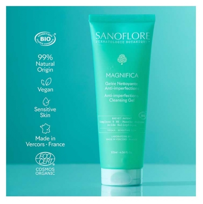 Sanoflore Magnifica Gelée Nettoyante Anti-Imperfections Bio 120 ml