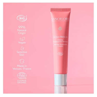 Sanoflore Rosa Fresca Crème Hydratation Intense Bio 40 ml
