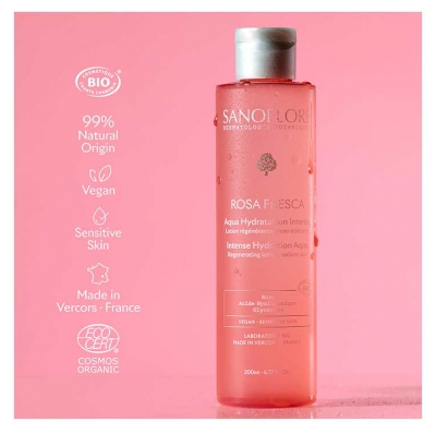 Sanoflore Rosa Fresca Aqua Hydratation Intense Bio 200 ml