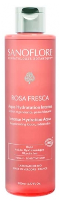 Sanoflore Rosa Fresca Aqua Hydratation Intense Bio 200 ml