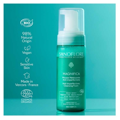 Sanoflore Mousse Magnifica Nettoyante Anti-Imperfections Bio 150 ml
