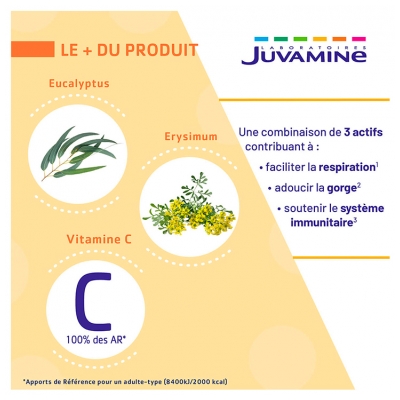 Juvamine Expert Voies Respiratoires 3en1 30 Comprimés à Sucer