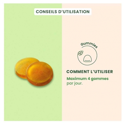 HerbalGem Gommes Gorge Duo Propolis Verte Brune Bio 24 Gommes