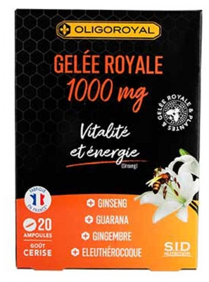 S.I.D Nutrition Oligoroyal Gelée Royale 1000 mg Vitalité et Énergie 20 Ampoules