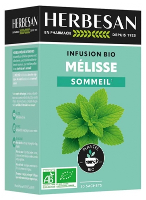 Herbesan Infusão Erva-cidreira Bio 20 Saquetas