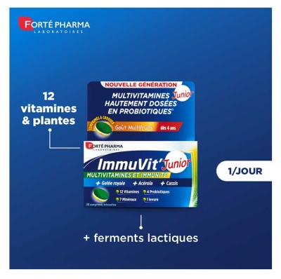 Forté Pharma ImmuVit' Junior 30 Comprimés à Croquer