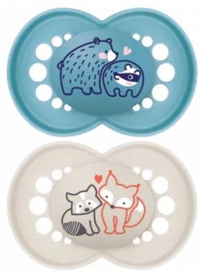 MAM 2 Lollipops Original Nature 18 Mesi e Oltre - Modello: Orso e volpe