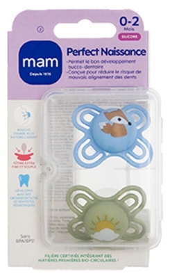 MAM 2 Perfect knupji 0-2 mēnešiem - Modelis: Lapsa un saule
