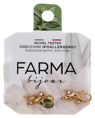 Farma Bijoux Hypoallergenic Salamanders Earrings With Crystals