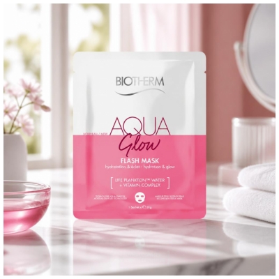 Máscara de Hidratação e Brilho Biotherm Aqua Glow Flash 31 g