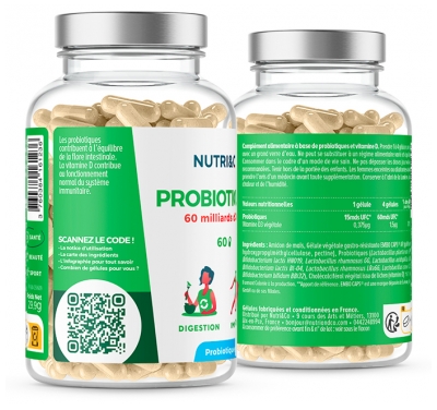 Nutri&Co Probiotiques 60 Gélules
