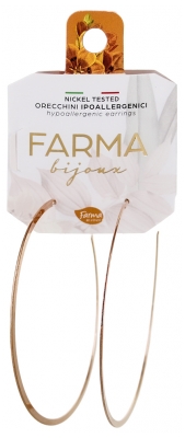 Farma Bijoux Boucles d'Oreilles Hypoallergéniques Grandes Créoles 60 mm