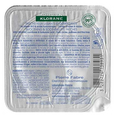 Klorane Gladmakende Oogpatches Hydro-Gel 2 Patches