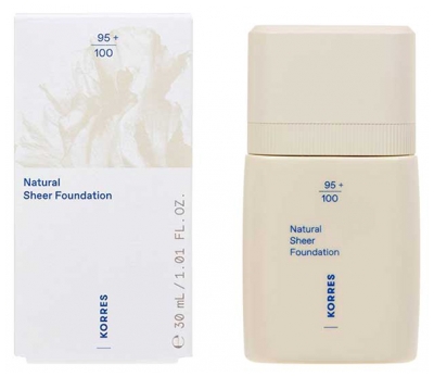 Fond de Ten Natural Sheer Korres 30 ml - Tentă: 01 Lumin?