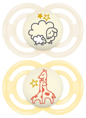 MAM 2 Lollipops Perfect Nuit 6 Mesi e Oltre - Modello: Pecore e giraffe