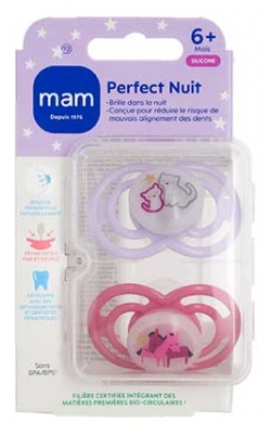MAM 2 Perfekt Nakts knupīši 6 mēnešiem un vecākiem - Modelis: Ka?i un zirgi