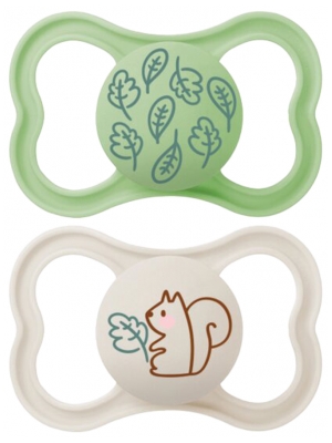 MAM 2 Dudlíky Supreme 18 M a více - Model: Listy a veverka