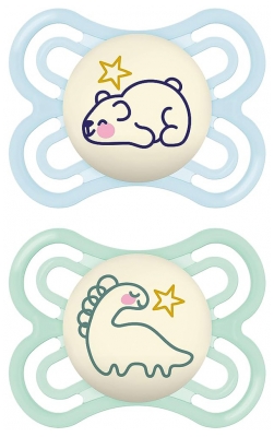 MAM 2 Dudlíky Perfect Noc 2-6 Měsíců