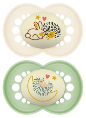 MAM 2 nočna cuclja Original 6 mesecev in več - Model: Zajec in jež