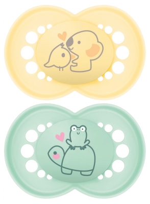 MAM 2 Soothers Original Nature 6 Months and + - Model: Koala and Turtle