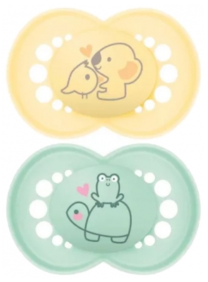 MAM 2 Sucettes Original Nature 18 Mois et + - Modèle : Koala et Tortue