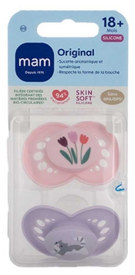 MAM 2 Nappar Original Nature 18 Månader och äldre - Modell: Blommor och katt