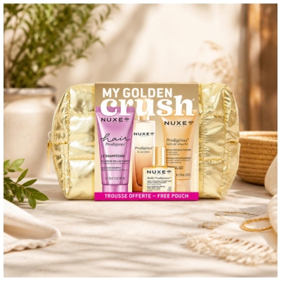 Nuxe Prodigieux Kosmetiktäschchen My Golden Crush