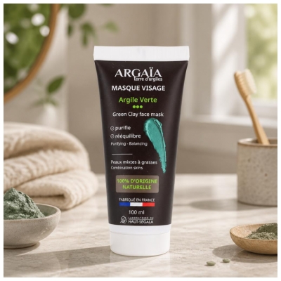 Argaïa Gesichtsmaske mit grüner Tonerde 100 ml