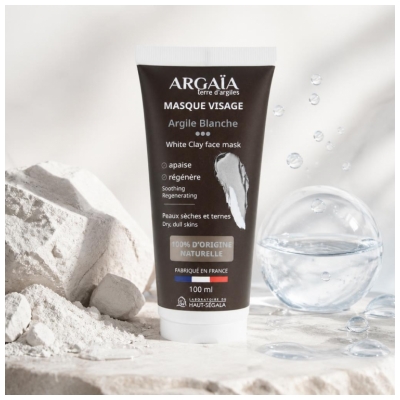 Argaïa Ansiktsmask Vit Lera 100 ml