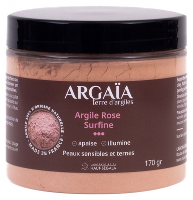Argaïa Smalkais Rozā Māls 170 g