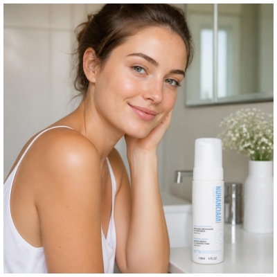 Nuhanciam Feuchtigkeitsspendender Reinigungsschaum Für Feuchtigkeitsarme Haut 150 ml