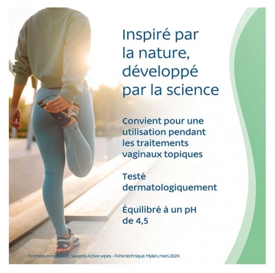 Saugella Expert Protection Active Lingettes Intimes Nettoyantes 15 Lingettes