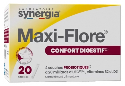 Synergia Maxi-Flore Confort Digestif 20 Sachets Orodispersibles