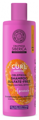 Natura Siberica Oblepikha Curl Control Shampoing Anti-Frisottis Sans Sulfate aux Protéines 400 ml