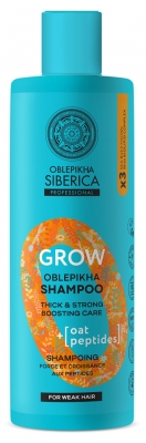 Šampon Natura Siberica Oblepikha Grow za moč in rast s peptidi 400 ml