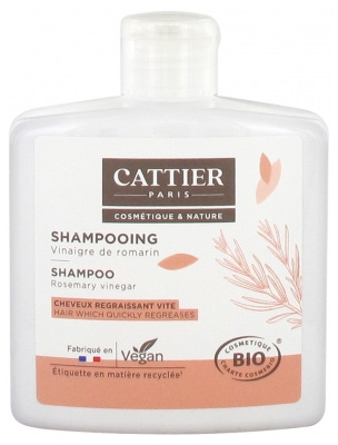 Cattier Champú Cabello con Tendencia Grasa Vinagre de Romero Bio 250 ml
