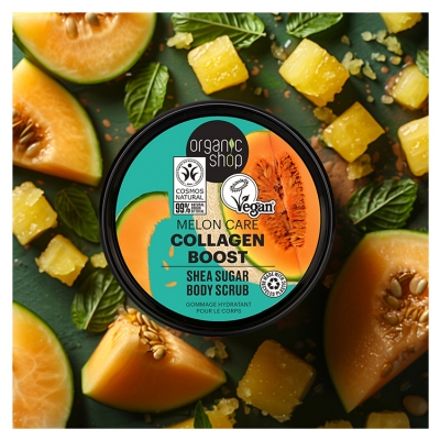 Organic Shop Body Scrub Collagen Boost Melon 250 ml