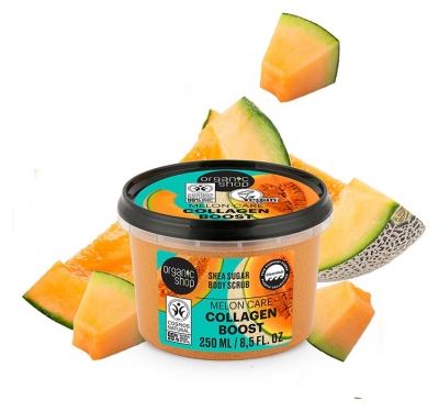 Organic Shop Körperpeeling Kollagen-Boost Melone 250 ml