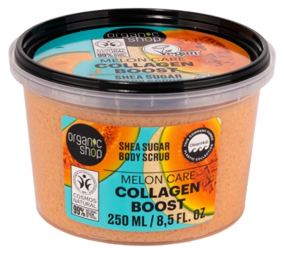 Organic Shop Körperpeeling Kollagen-Boost Melone 250 ml
