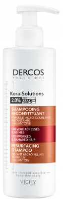 Vichy Dercos Kera Solutions Shampoing Reconstituant Cheveux Agressés & Abimés 250 ml