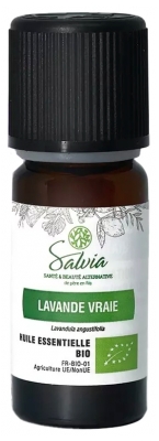 Salvia Nutrition Ekologisk Äkta Lavendel Eterisk Olja 10 ml