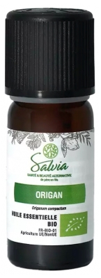 Salvia Nutrition Bioloģiskā Oregano Ēteriskā Eļļa 10 ml