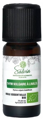 Salvia Nutrition Økologisk Timian Linalol Æterisk Olie 10 ml