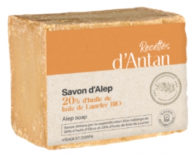 Receitas Antigas Sabonete de Alepo Autêntico 20% 200 g