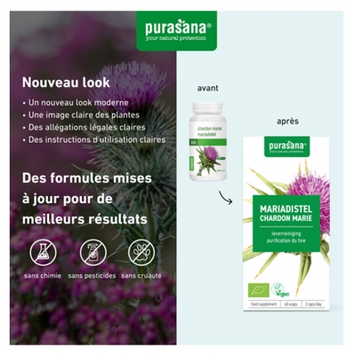 Purasana Chardon Marie Bio 60 Gélules