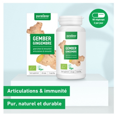 Purasana Gingembre Bio 60 Gélules