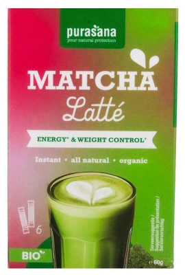 Purasana Matcha Latté Bio 6 Sticks