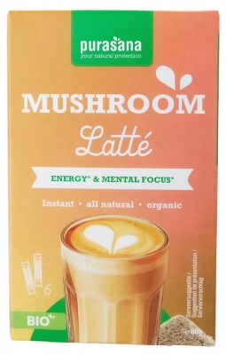 Purasana Grzybowe Latte Bio 6 saszetek