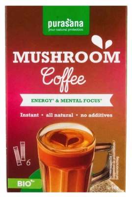 Purasana Caffè ai Funghi Bio 6 Bastoncini