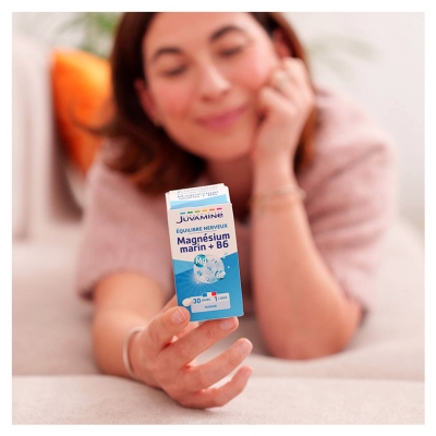 Juvamine Magnésio Marinho Vitamina B6 30 Comprimidos